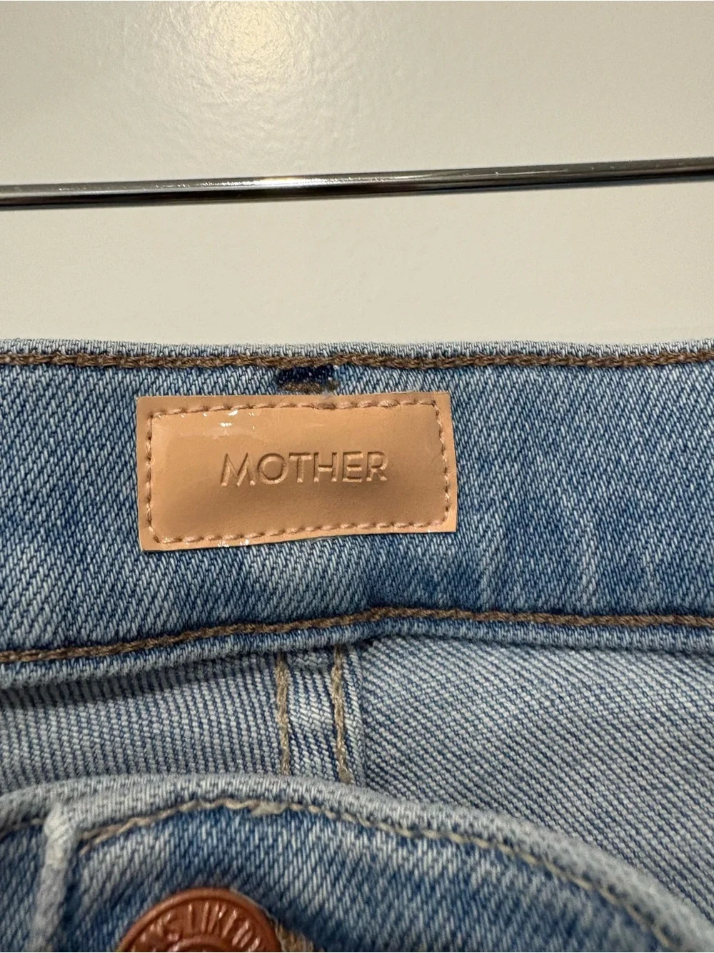 MOTHER Light Blue High-Rise Wide-Leg Jeans - Picture 6 of 12